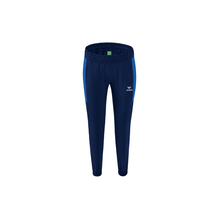 Erima Presentation Pants Team long (100% Polyester, lightweight, modern slim fit) royal blue/navy Women